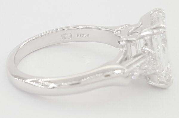 Harry Winston Classic Emerald Cut Diamond Engagement Ring 4.12 ct Retail $200K