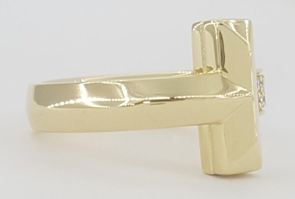Tiffany & Co. T1 Diamond Ring 18K Yellow Gold 0.24 ct 4.5 mm Rt $5,625