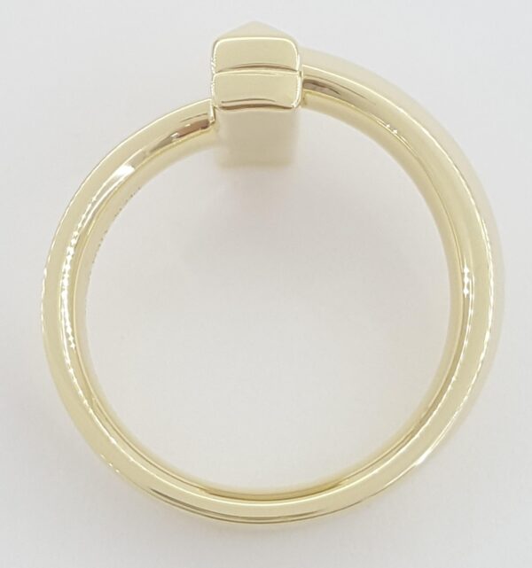 Tiffany & Co. T1 Diamond Ring 18K Yellow Gold 0.24 ct 4.5 mm Rt $5,625