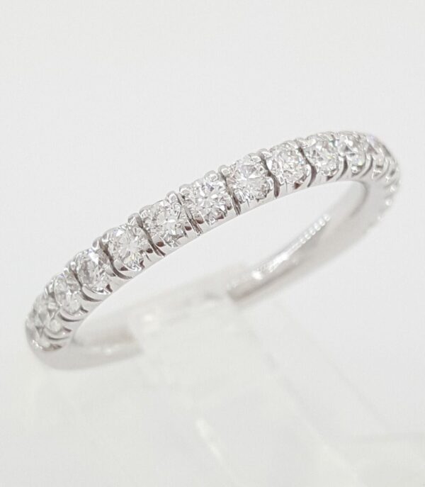 Cartier Etincelle Diamond Pave Wedding Band 0.51 ct Platinum Sz 56 Rtl 6,550