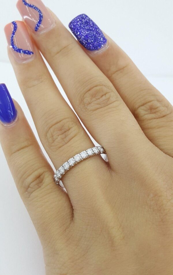 Cartier Etincelle Diamond Pave Wedding Band 0.51 ct Platinum Sz 56 Rtl 6,550