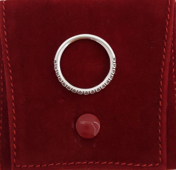 Cartier Etincelle Diamond Pave Wedding Band 0.51 ct Platinum Sz 56 Rtl 6,550