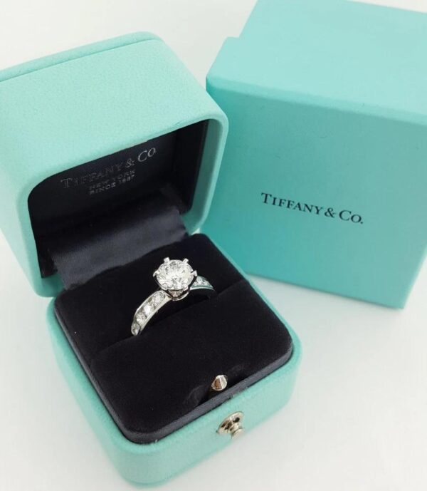 Tiffany & Co Channel-Set Diamond Engagement Ring 2.46 ct D FLawless Rtl $96,000