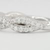 Ritani 21318 Masterwork Twist 0.37 ct 14K White Gold Round Diamond Ring Rt $2220