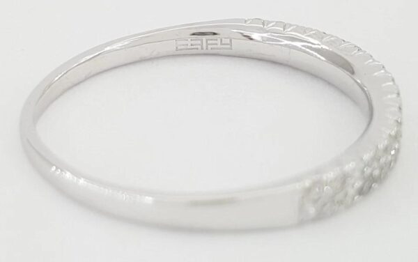 Effy Two 2-Row Diamond Wedding Anniversary Band Ring 0.5 ct 14K White Gold