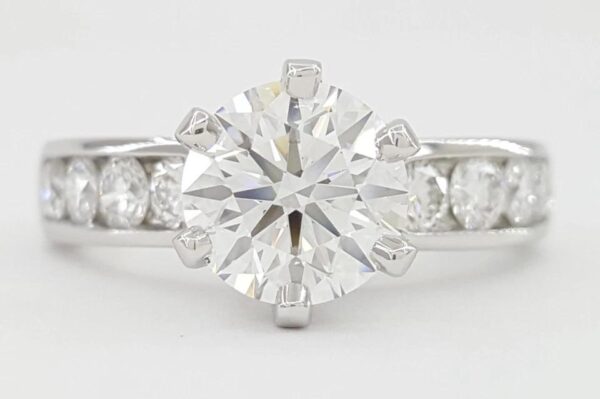 Tiffany & Co Channel-Set Diamond Engagement Ring 2.46 ct D FLawless Rtl $96,000