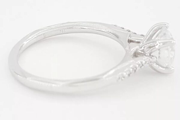 Ritani Semi-Mount Diamond Engagement Ring 0.1 ct 18k White Gold 1RZ2841 RT $1.8k