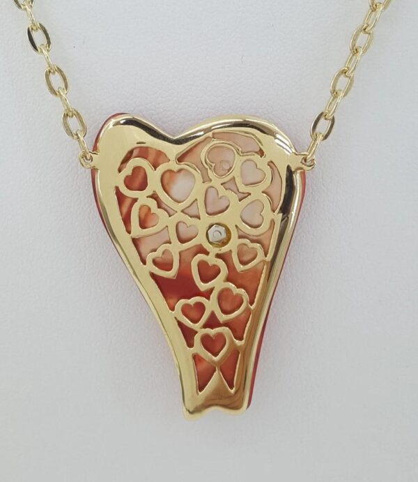 Roberto Coin Diamond Mother of Pearl 18k Gold Necklace 0.25 ct 27.3 Grams 18-20”