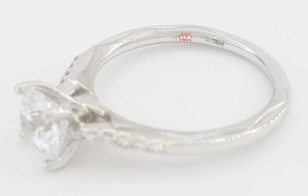Ritani Semi-Mount Diamond Engagement Ring 0.1 ct 18k White Gold 1RZ2841 RT $1.8k