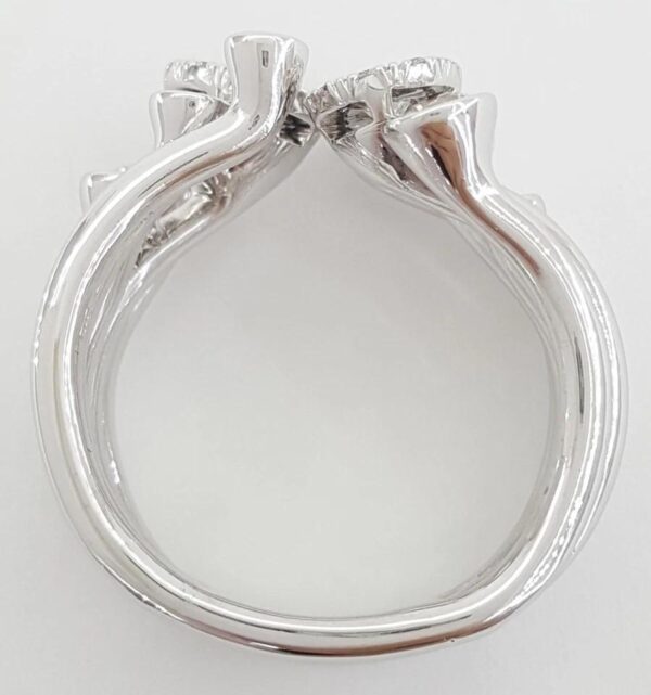 Favero Calla Diamond Statement Right Hand Ring 1.8 ct 18k White Gold