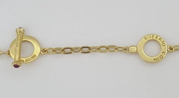 Roberto Coin Diamond Mother of Pearl 18k Gold Necklace 0.25 ct 27.3 Grams 18-20”
