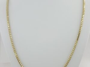 Yellow Gold Lightweight Round Box Chain Necklace 26" Inches 3.2mm 14.7 Grams 10K