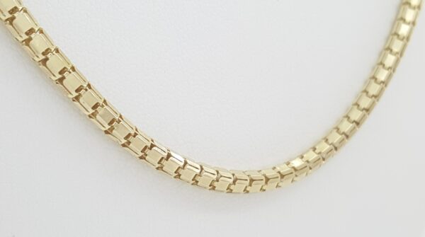 Yellow Gold Lightweight Round Box Chain Necklace 26" Inches 3.2mm 14.7 Grams 10K