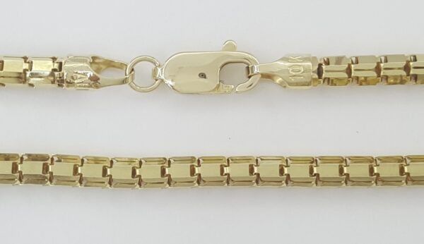 Yellow Gold Lightweight Round Box Chain Necklace 26" Inches 3.2mm 14.7 Grams 10K