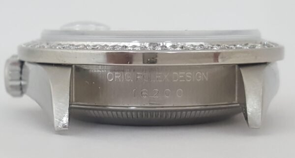 Rolex DateJust 16200 36 mm Aftermarket MOP Dial & Diamond Bezel Mfr 2002