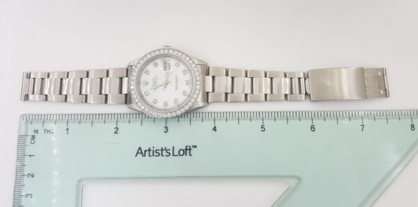 Rolex DateJust 16200 36 mm Aftermarket MOP Dial & Diamond Bezel Mfr 2002