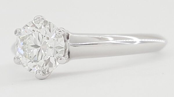 Tiffany & Co Round Diamond Solitaire Platinum Engagement Ring 0.72 ct Rtl $9300