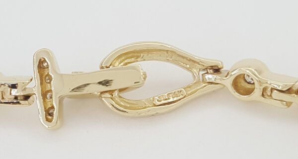 Round Brilliant Diamond Tennis Bracelet 2 ct 14K Yellow Gold 7.5"
