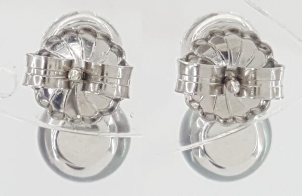 Tahitian Pearls Diamond Earrings 0.21 ct Diamonds 7mm Wide 18K White Gold