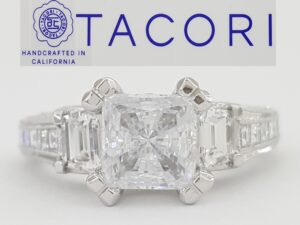 Tacori Reverse Crescent Plat 1.10 ct Semi-Mount HT2509 PR1/2X Engagement Ring
