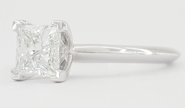 Tiffany & Co Princess Diamond Solitaire Engagement Ring 1.08 ct Plat Rtl $15.8K