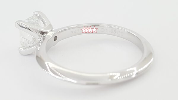 Tiffany & Co Princess Diamond Solitaire Engagement Ring 1.08 ct Plat Rtl $15.8K