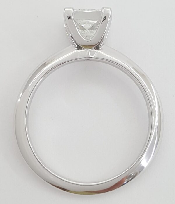 Tiffany & Co Princess Diamond Solitaire Engagement Ring 1.08 ct Plat Rtl $15.8K