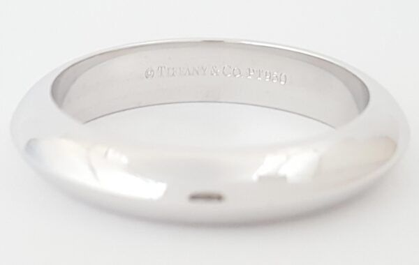 Tiffany & Co Forever Platinum Wedding Band Ring 4 mm Retail $1,930