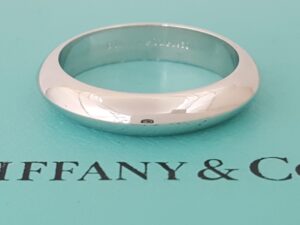 Tiffany & Co Forever Platinum Wedding Band Ring 4 mm Retail $1,930
