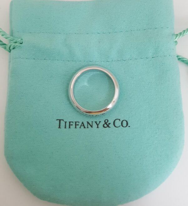 Tiffany & Co Forever Platinum Wedding Band Ring 4 mm Retail $1,930