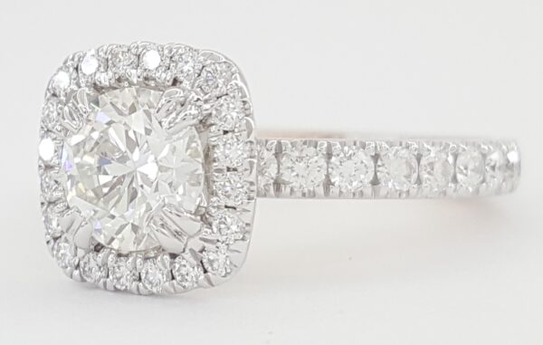 Verragio Halo Diamond Engagement Ring 2.32 ct 14K White & Rose Gold Retail $15K