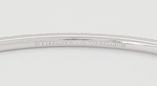 Tiffany & Co. Metro Diamond Eternity Bangle Bracelet 1.6 ct 18K White Gold