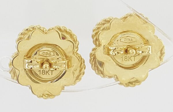 Roberto Coin Daisy Diamond Earrings 0.35 ct 18K Yellow Gold Retail $4,040