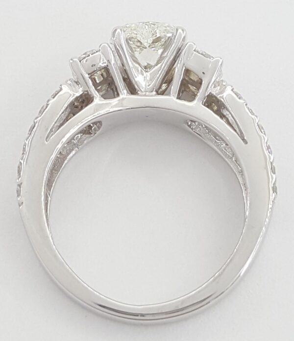Heart Diamond Engagement Ring 1.53 ct 18K White Gold GIA Retail $7,000