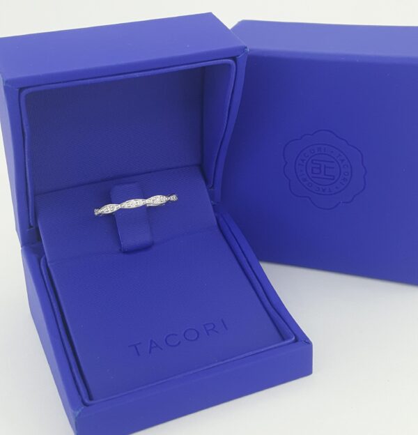Tacori Sculpted Crescent Diamond Eternity Wedding Band Ring Plat 46-25ET 0.6ct