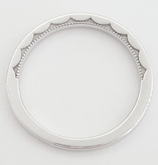Tacori Sculpted Crescent 41-1.5W 18k White Gold 0.17 ct Round Diamond Band