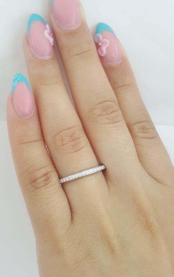Tacori Sculpted Crescent 41-1.5W 18k White Gold 0.17 ct Round Diamond Band