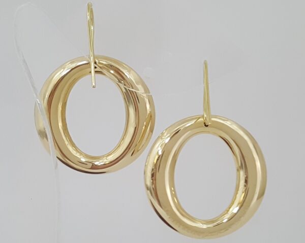 Tiffany & Co Elsa Peretti Sevillana 18K Yellow Gold Earrings Medium Model 24mm