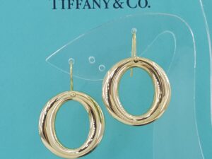 Tiffany & Co Elsa Peretti Sevillana 18K Yellow Gold Earrings Medium Model 24mm