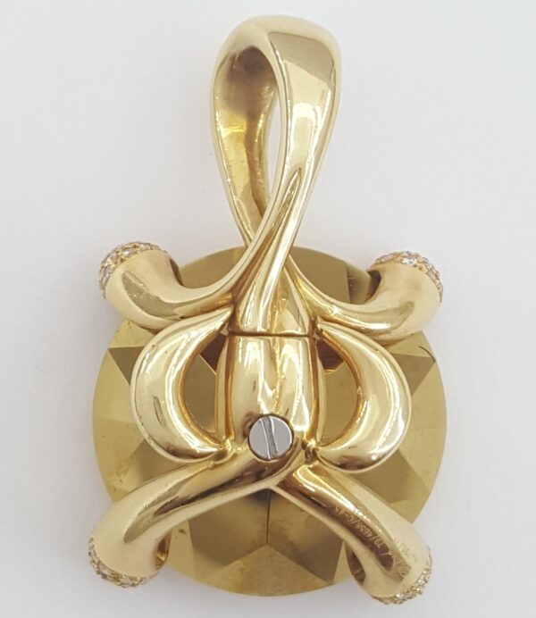 Chopard Golden Diamond Collection Pendant 18k Yellow Gold & Titanium