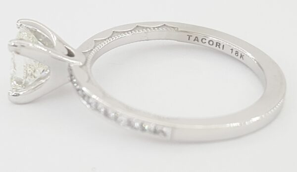 TACORI Sculpted Crescent 45-15 Princess Diamond Engagement Ring 1.19 ct 18K