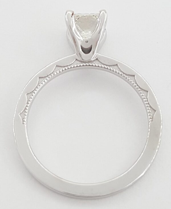 TACORI Sculpted Crescent 45-15 Princess Diamond Engagement Ring 1.19 ct 18K