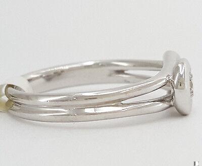 0.25 ct 14k White Gold Round Diamond Solitaire Knot Engagement Ring 3.5 Grams