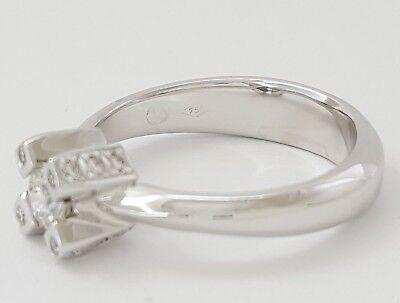 Round Brilliant Cut Diamond Engagement Ring 0.51 ct 18K White Gold