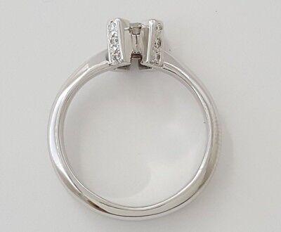 Round Brilliant Cut Diamond Engagement Ring 0.51 ct 18K White Gold