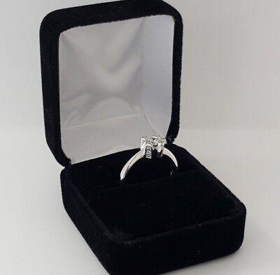 Round Brilliant Cut Diamond Engagement Ring 0.51 ct 18K White Gold