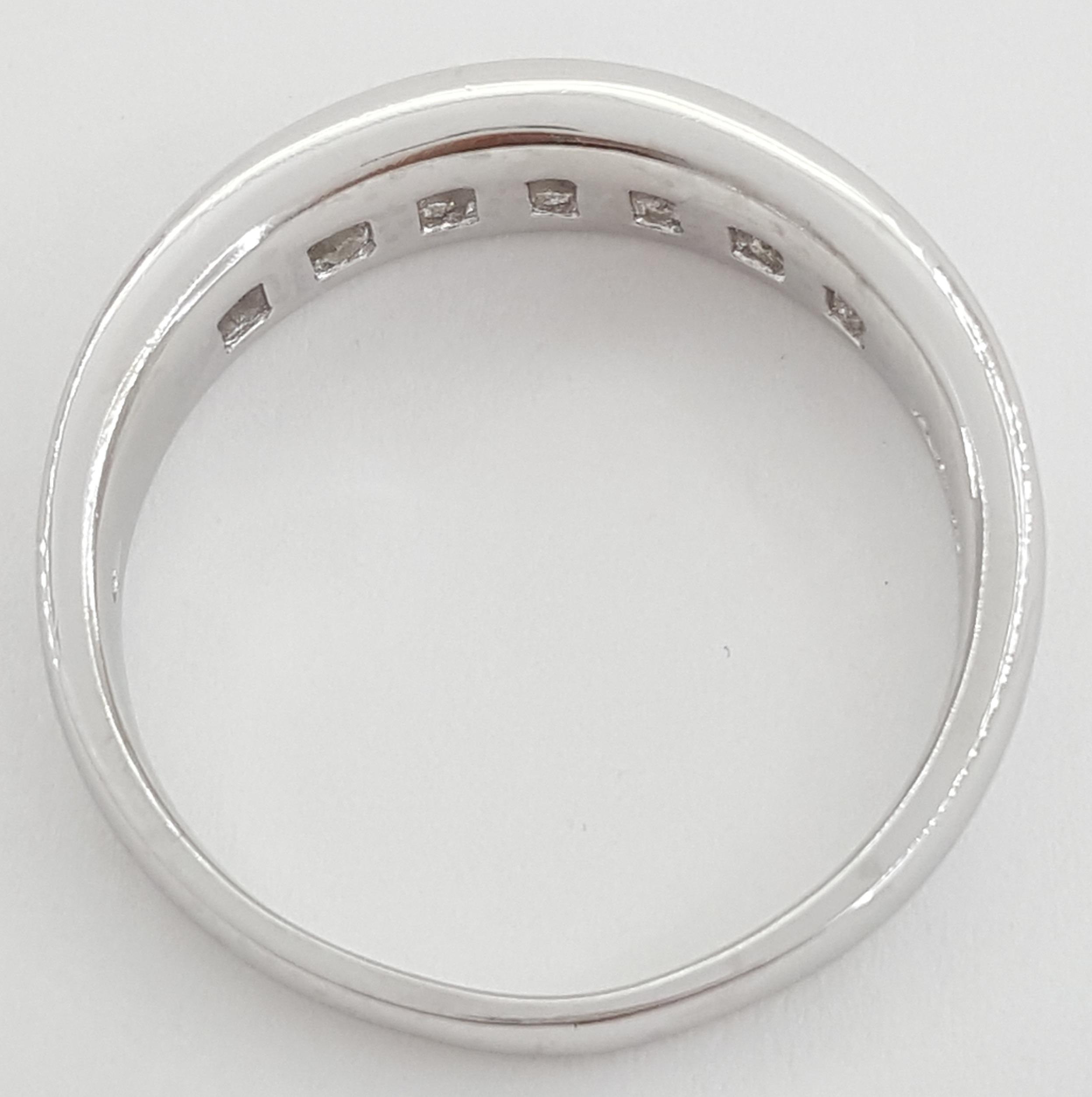 Channel Set Round Diamond Gents Platinum Wedding Band 1 ct 6.5mm Retail $2,999