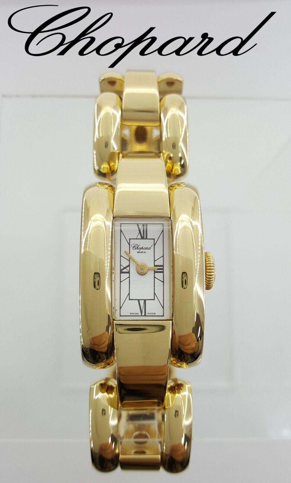 Chopard La Strada 18K Yellow Gold Quartz Watch 96.5 Grams 7" Ref 41/7396