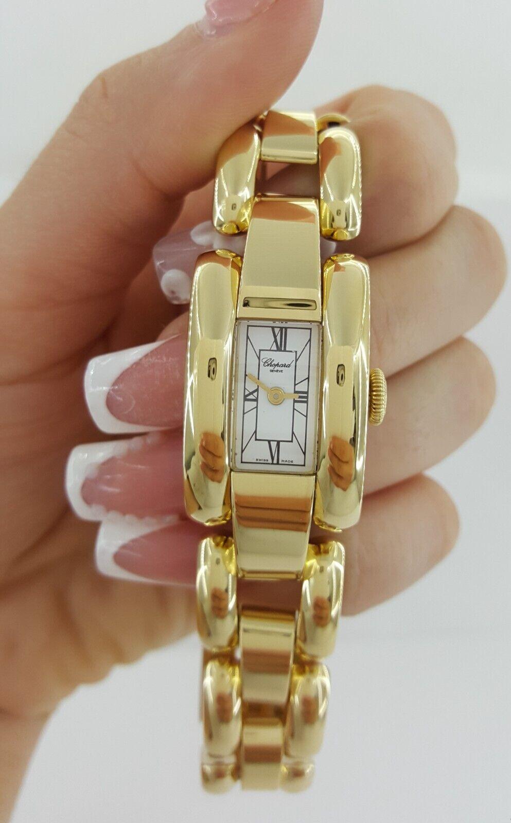 Chopard La Strada 18K Yellow Gold Quartz Watch 96.5 Grams 7" Ref 41/7396