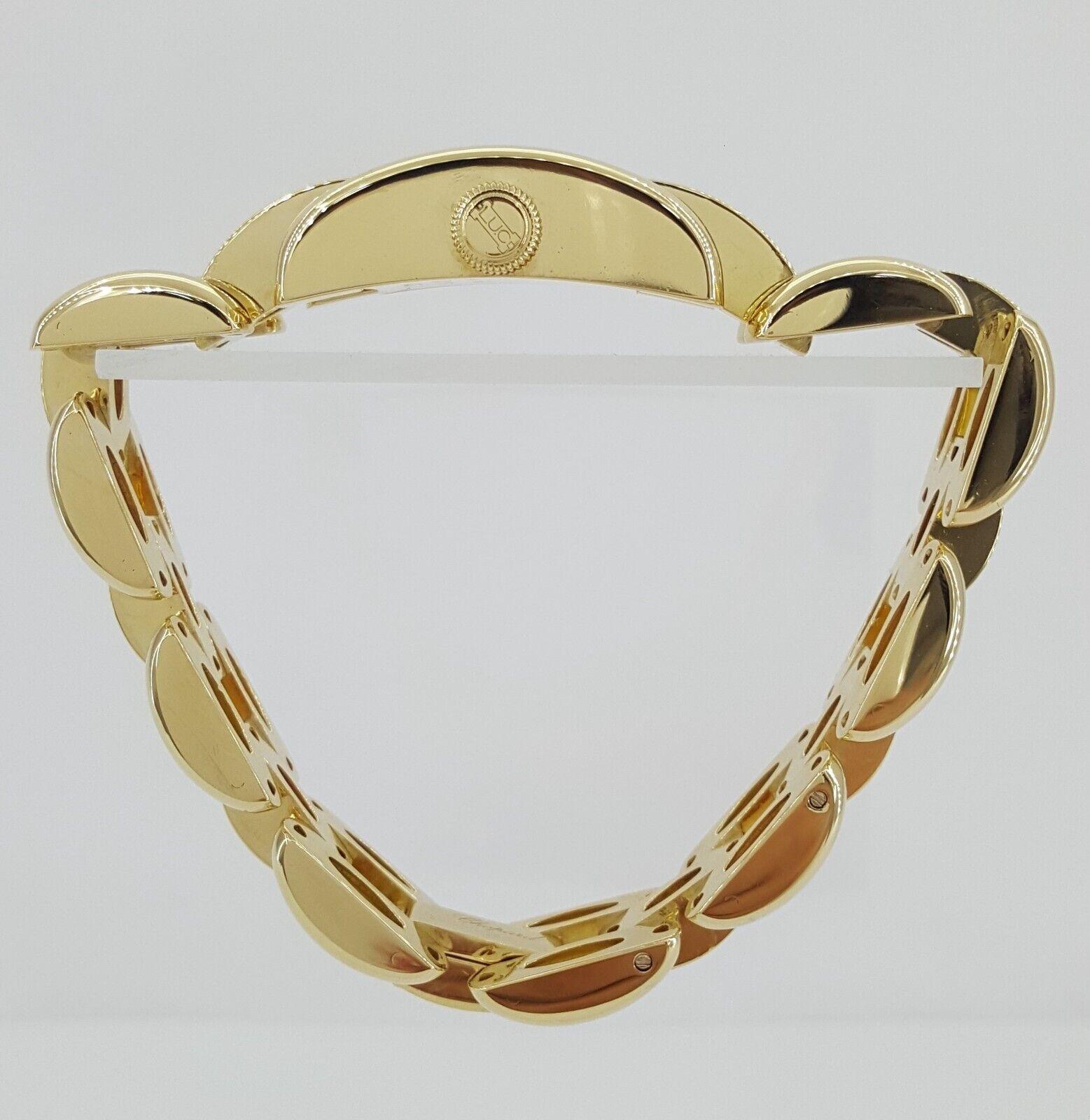 Chopard La Strada 18K Yellow Gold Quartz Watch 96.5 Grams 7" Ref 41/7396